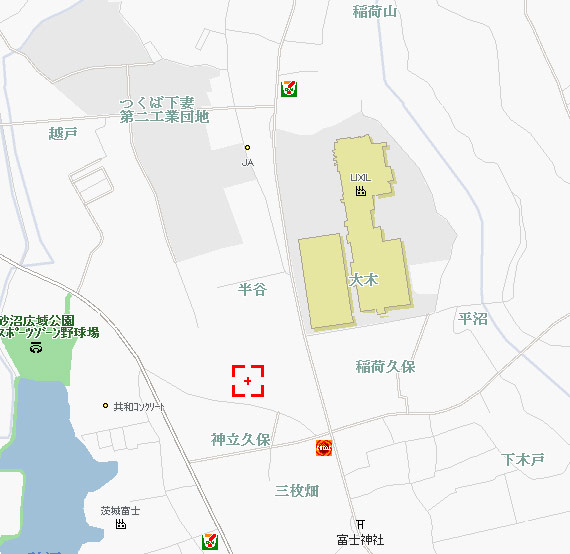 下妻第二工業団地　市内の位置